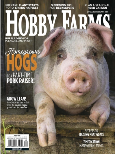 Hobby Farms January 01, 2019 Issue Cover