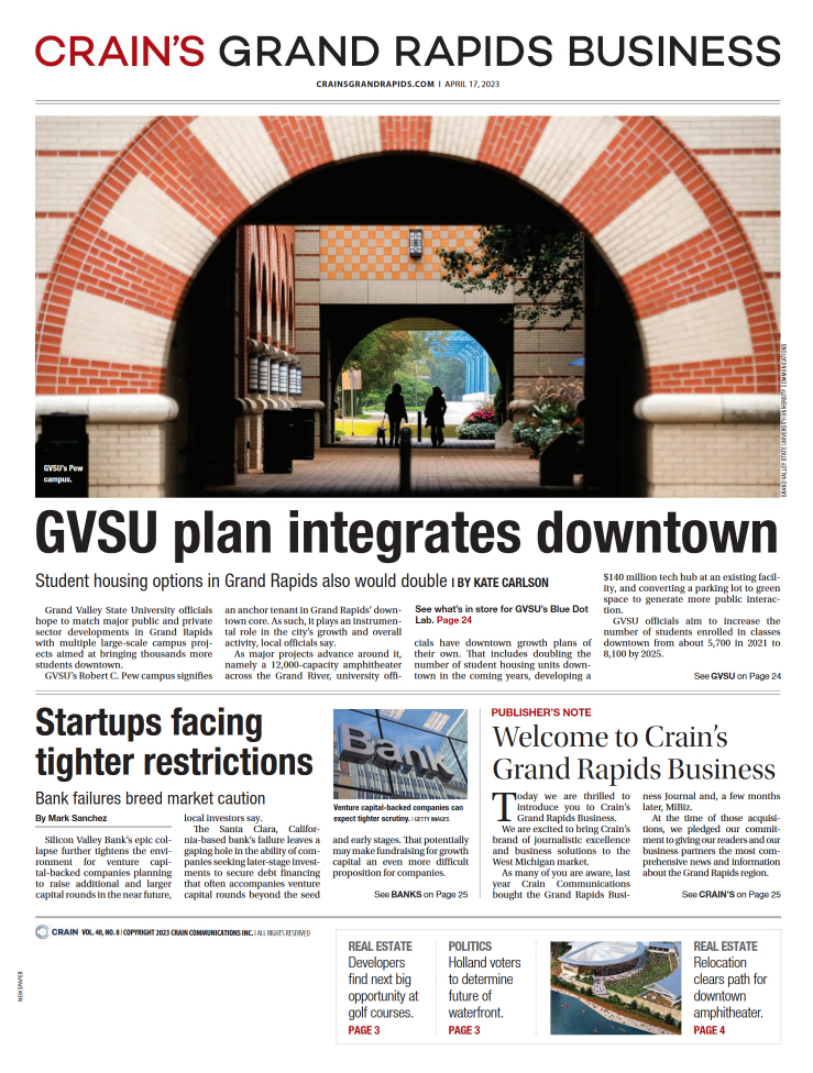 Grand-Rapids-Business April 17, 2023 Issue Cover
