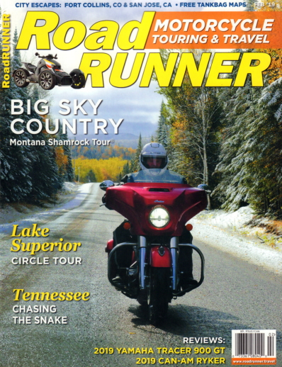 Road RUNNER Motorcycle & Touring February 01, 2019 Issue Cover