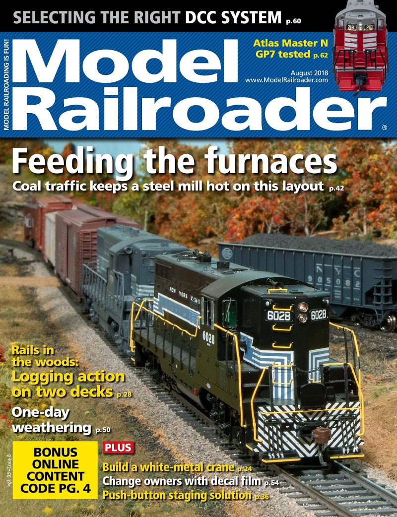 Model-Railroader August 01, 2018 Issue Cover