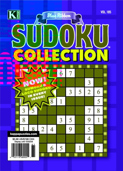 Blue Ribbon Sudoku Collection December 01, 2025 Issue Cover