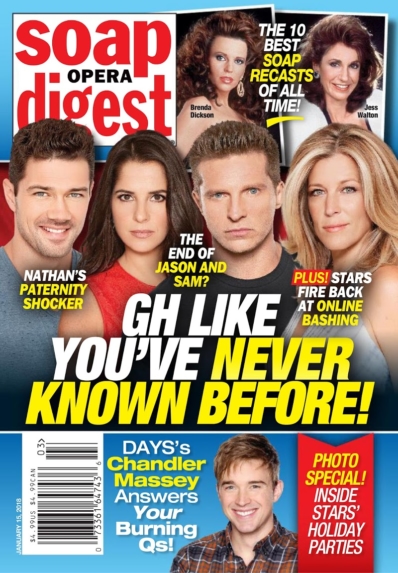 Soap Opera Digest January 15, 2018 Issue Cover
