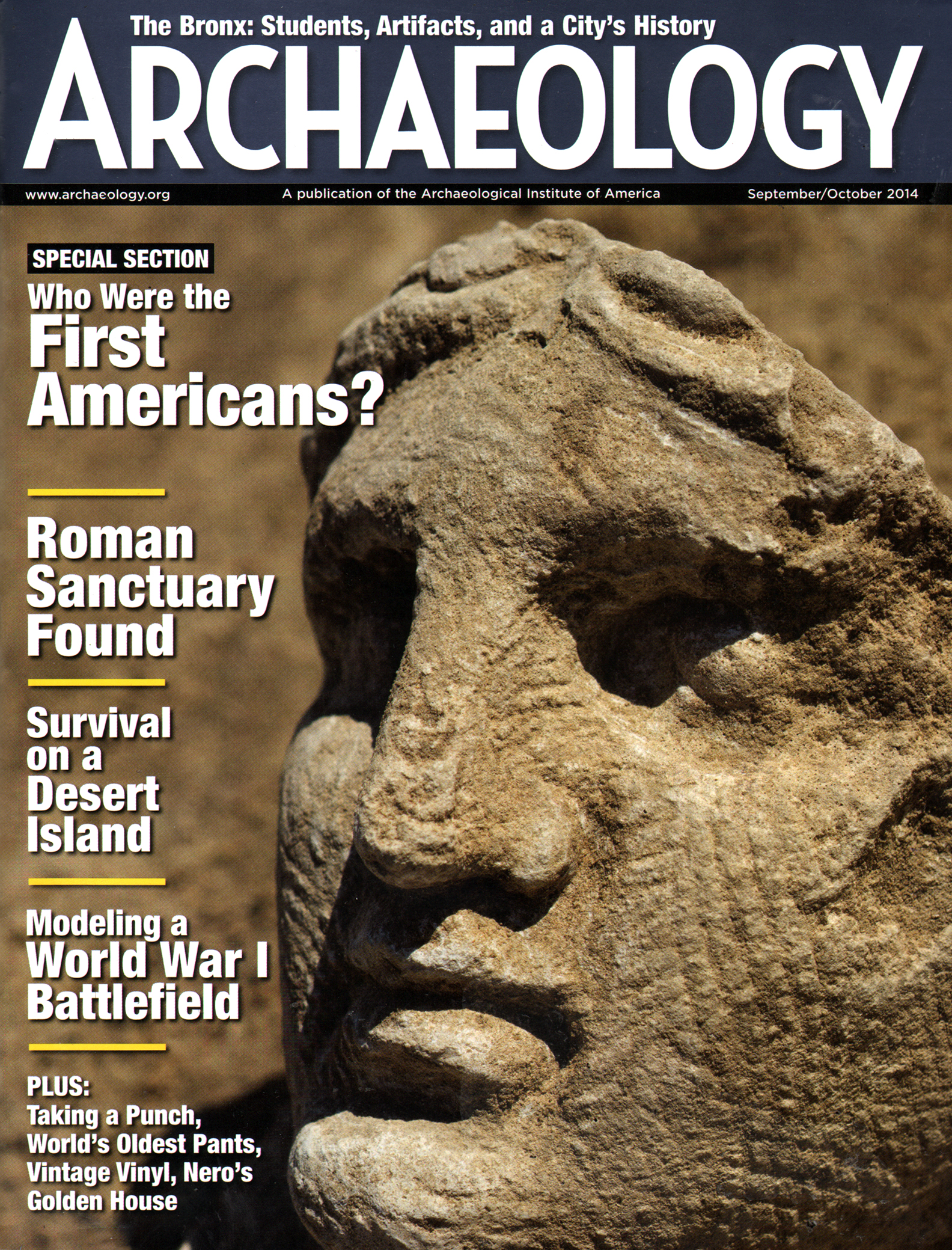 Archaeology September 01, 2014 Issue Cover
