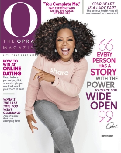 O The Oprah February 01, 2019 Issue Cover