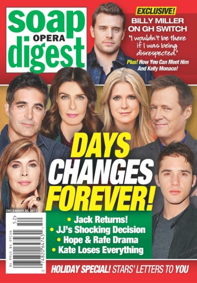 Soap Opera Digest December 25, 2017 Issue Cover
