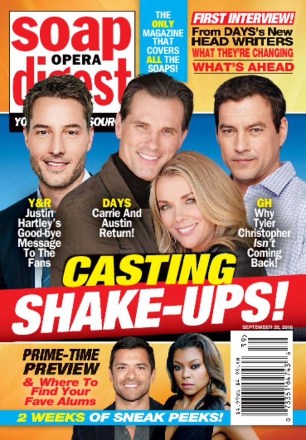 Soap-Opera-Digest September 26, 2016 Issue Cover