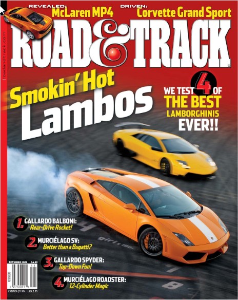 Road-and-Track November 01, 2009 Issue Cover