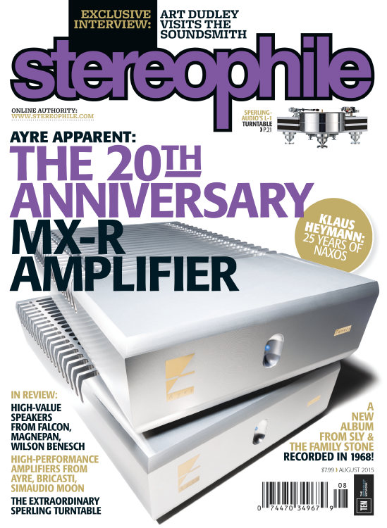 Stereophile August 01, 2015 Issue Cover