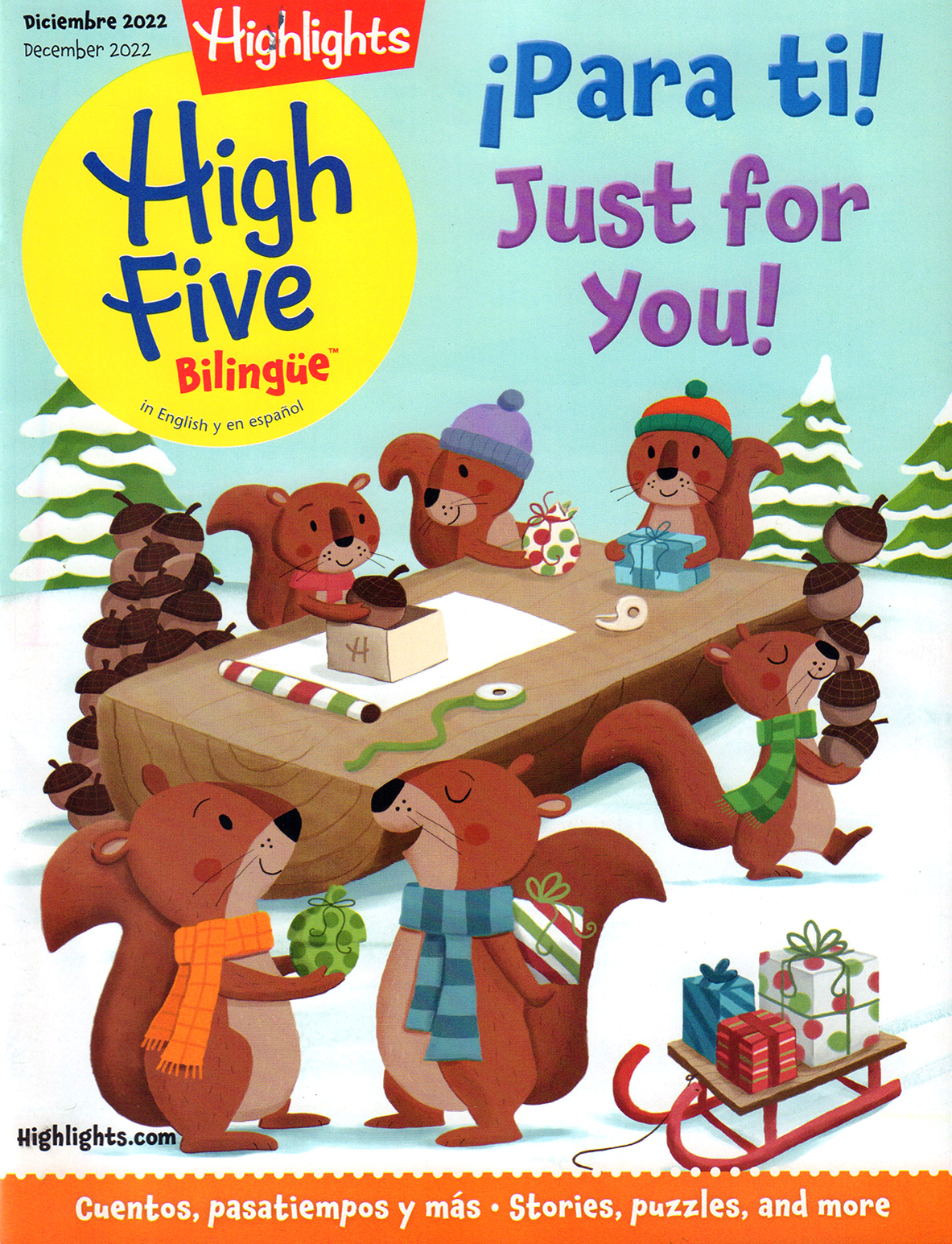 Highlights-High-Five-Bilingue December 01, 2022 Issue Cover