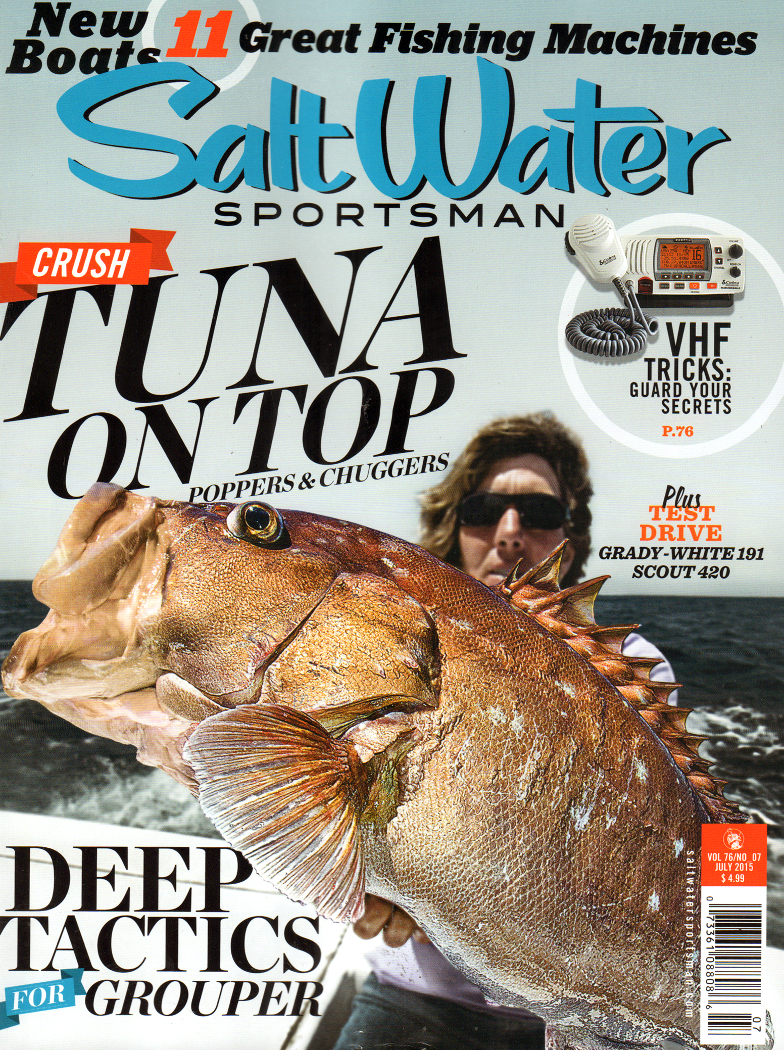 Salt-Water-Sportsman July 01, 2015 Issue Cover