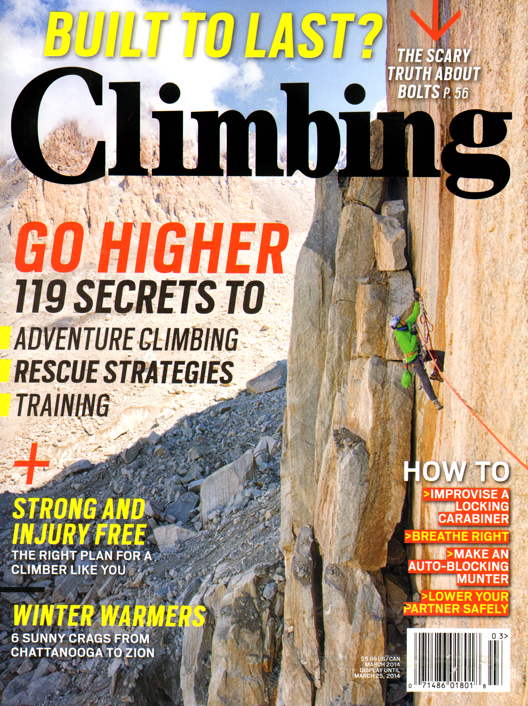 Climbing-Magazine March 01, 2014 Issue Cover