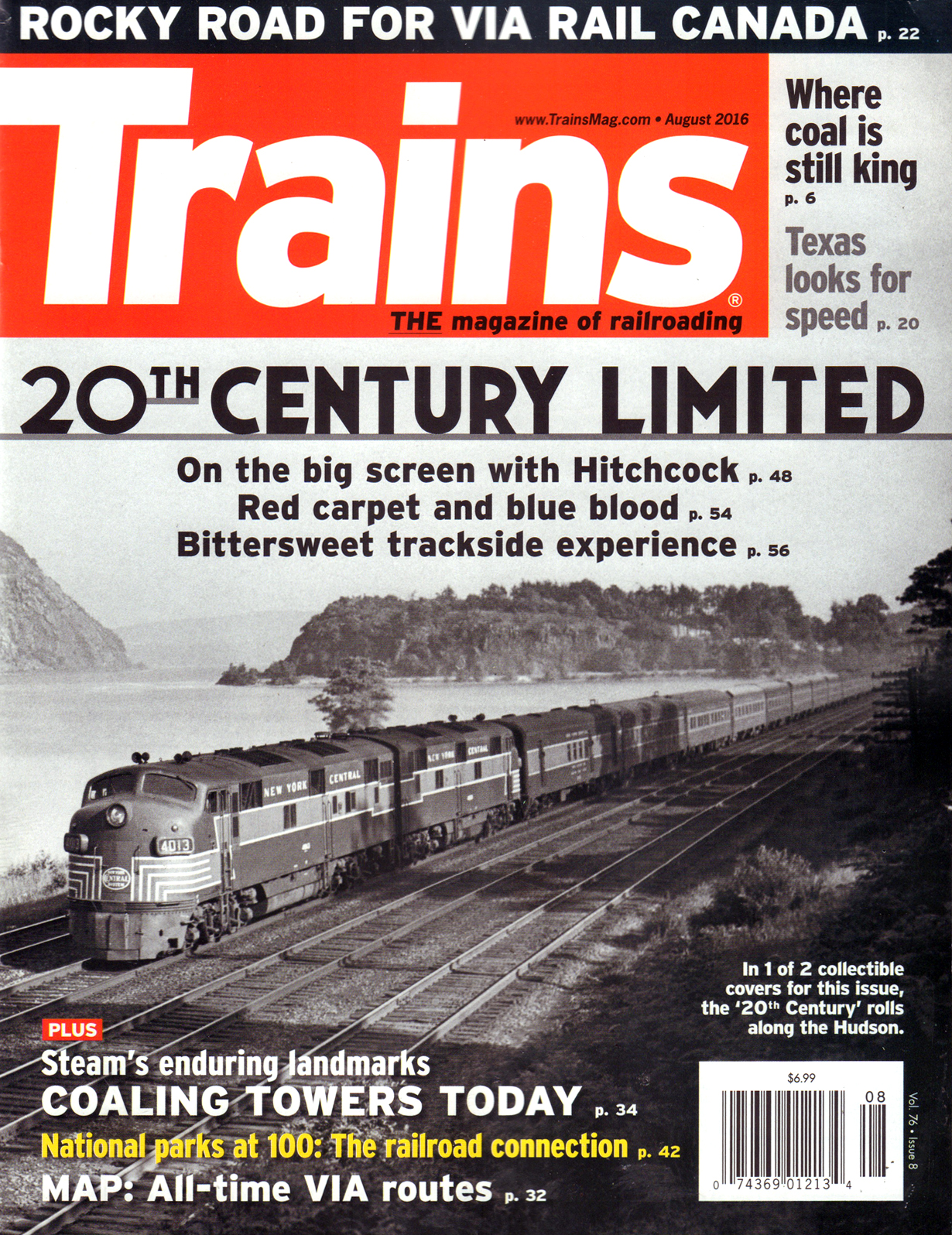 Trains August 01, 2016 Issue Cover