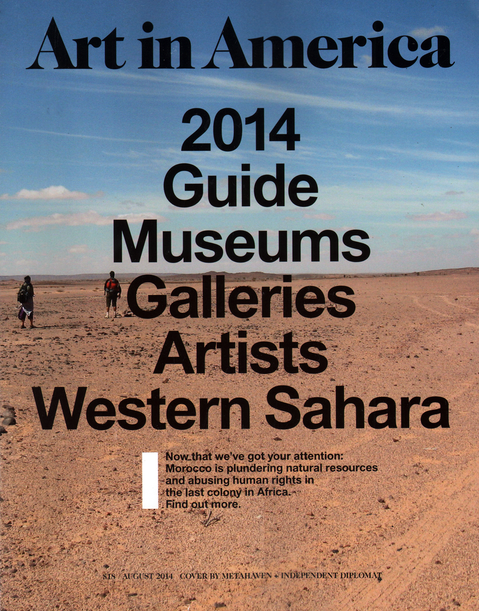Art-In-America August 01, 2014 Issue Cover
