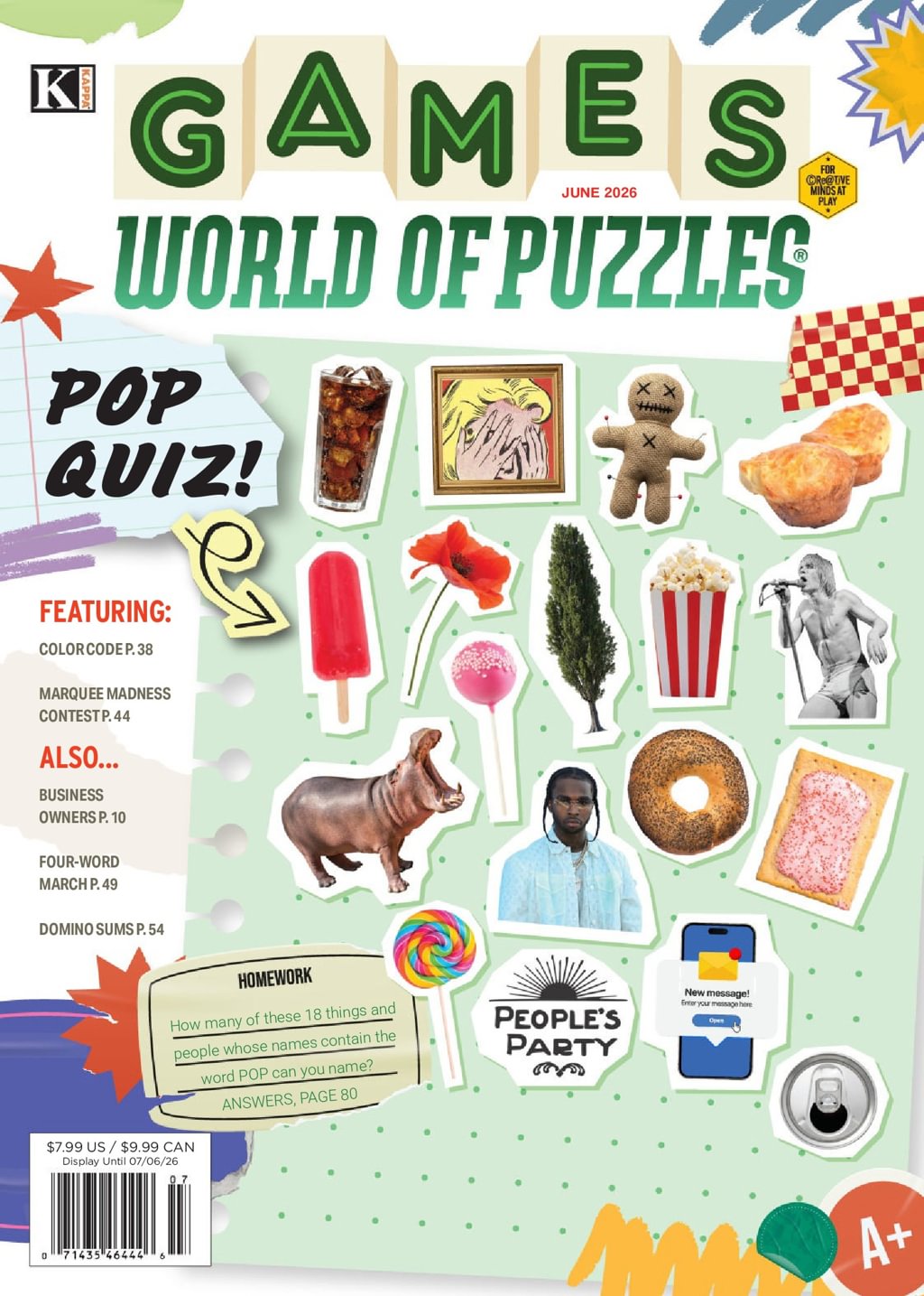 Games World of Puzzles June 01, 2026 Issue Cover