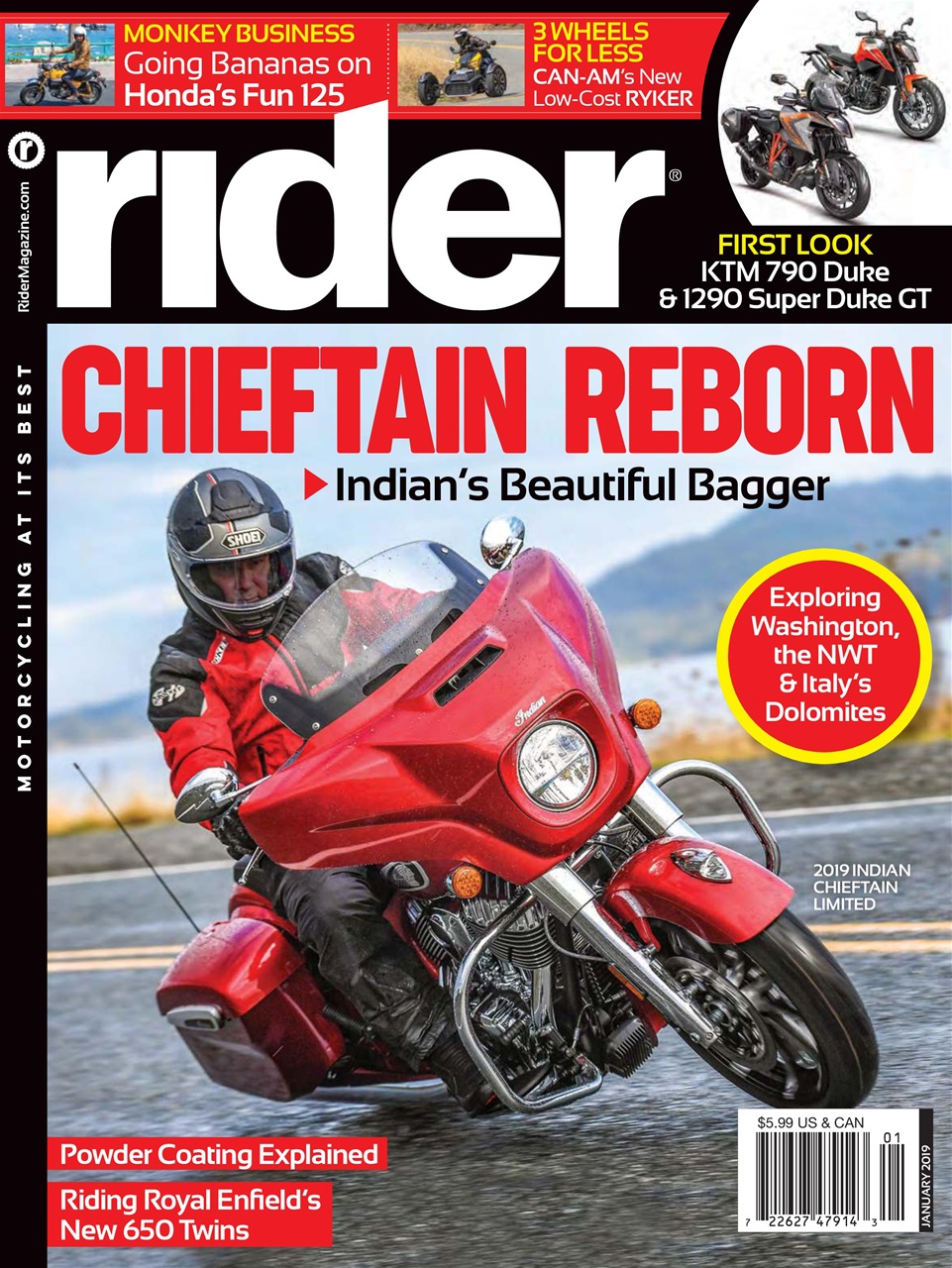 rider January 01, 2019 Issue Cover