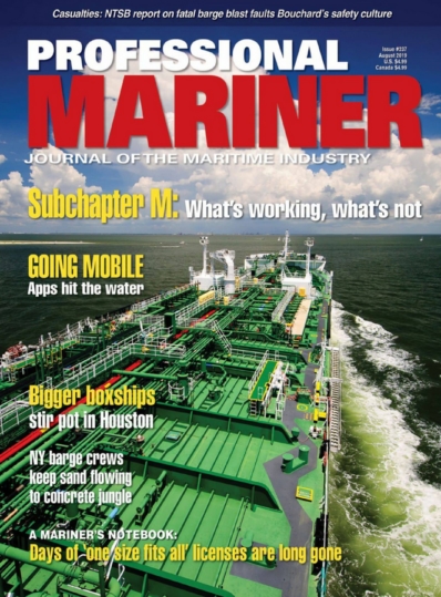 Professional Mariner August 01, 2019 Issue Cover