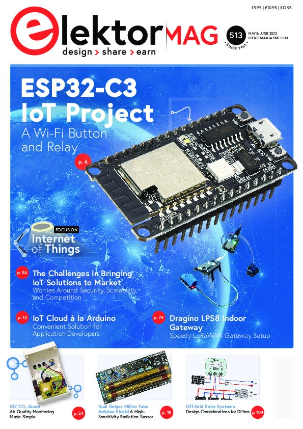 Elektor---North-American-Edition May 01, 2022 Issue Cover
