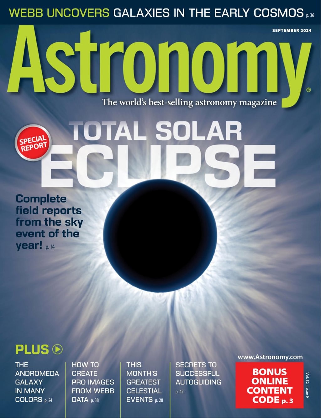 Astronomy September 01, 2024 Issue Cover