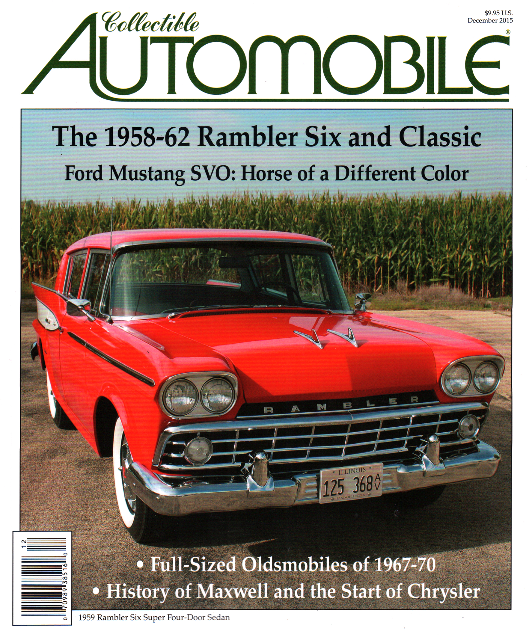 Collectible-Automobile December 01, 2015 Issue Cover