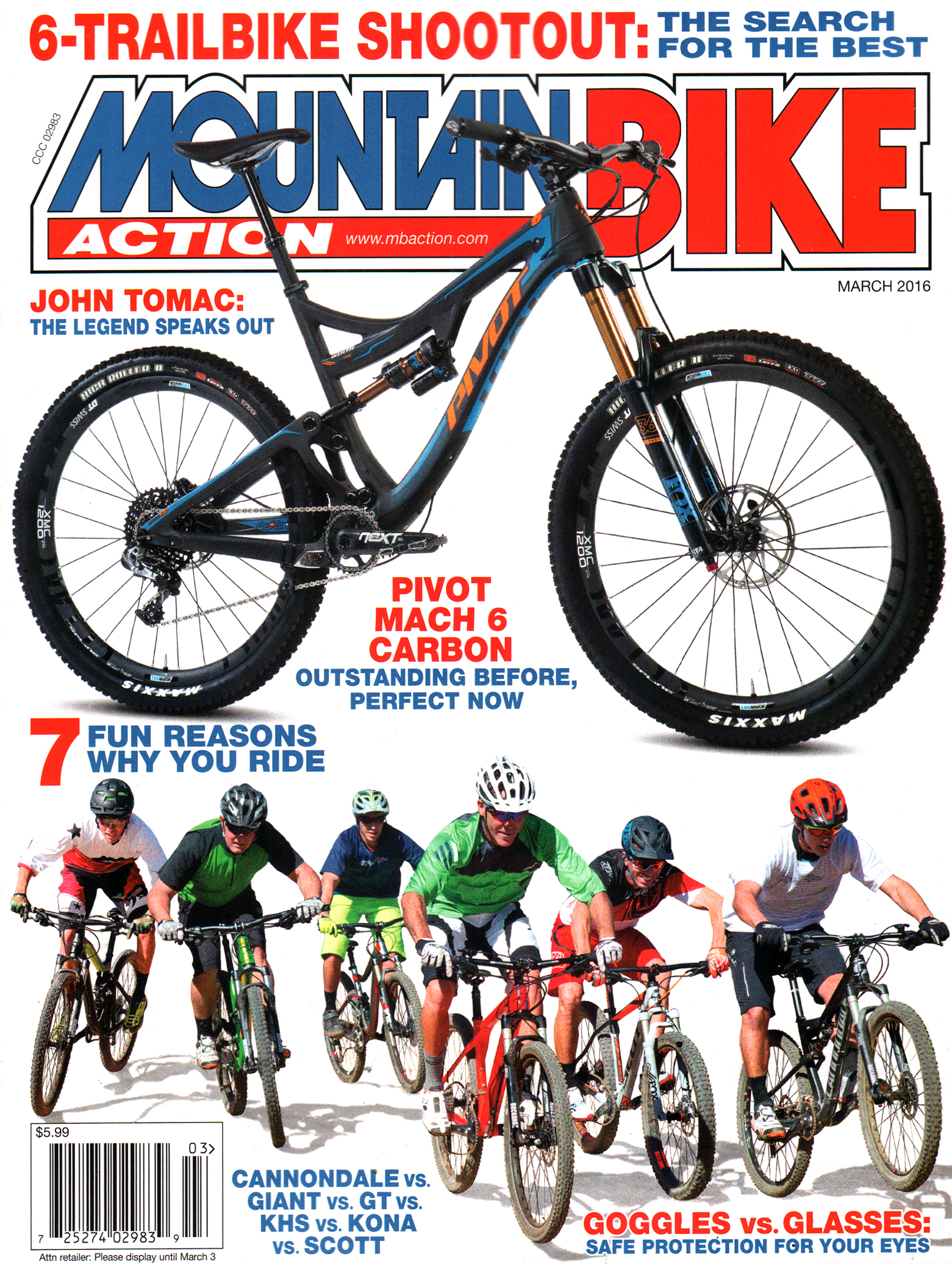 Mountain-Bike-Action March 01, 2016 Issue Cover