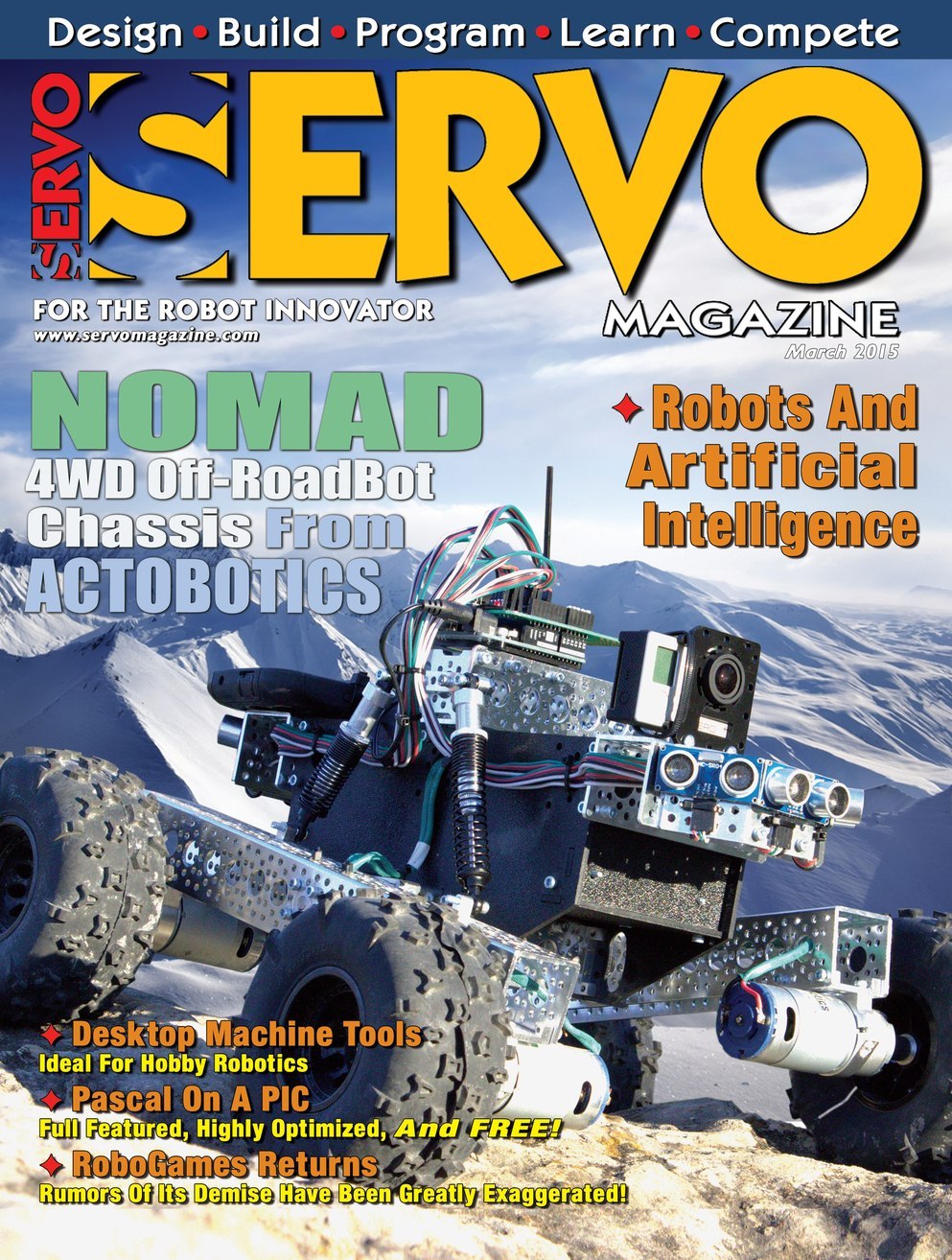 Servo-Magazine March 01, 2015 Issue Cover