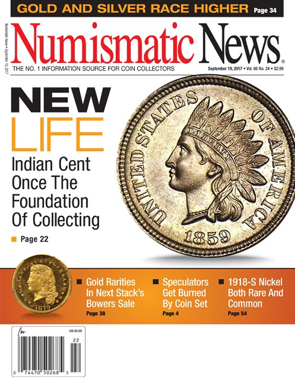 Numismatic-News September 19, 2017 Issue Cover