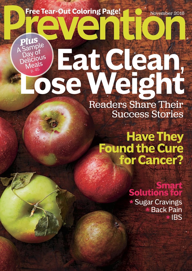 Prevention November 01, 2016 Issue Cover