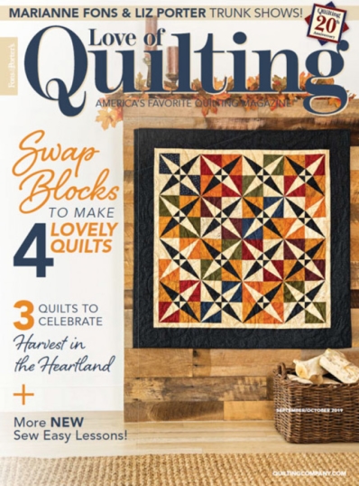 Fons & Porter's Love of Quilting September 01, 2019 Issue Cover