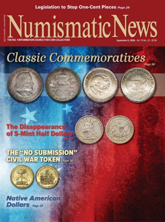Numismatic News September 08, 2026 Issue Cover