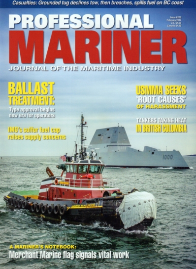 Professional Mariner February 01, 2017 Issue Cover