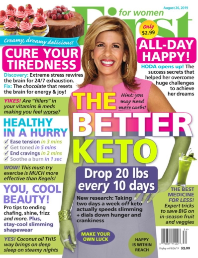 First for Women August 26, 2019 Issue Cover