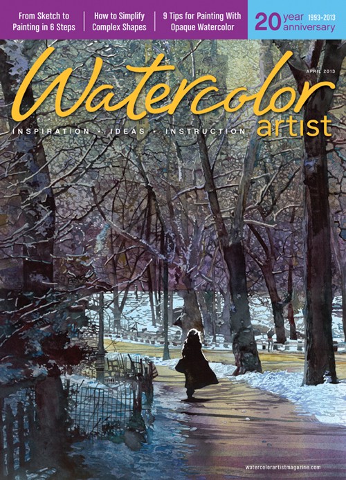 Watercolor-Artist April 01, 2013 Issue Cover