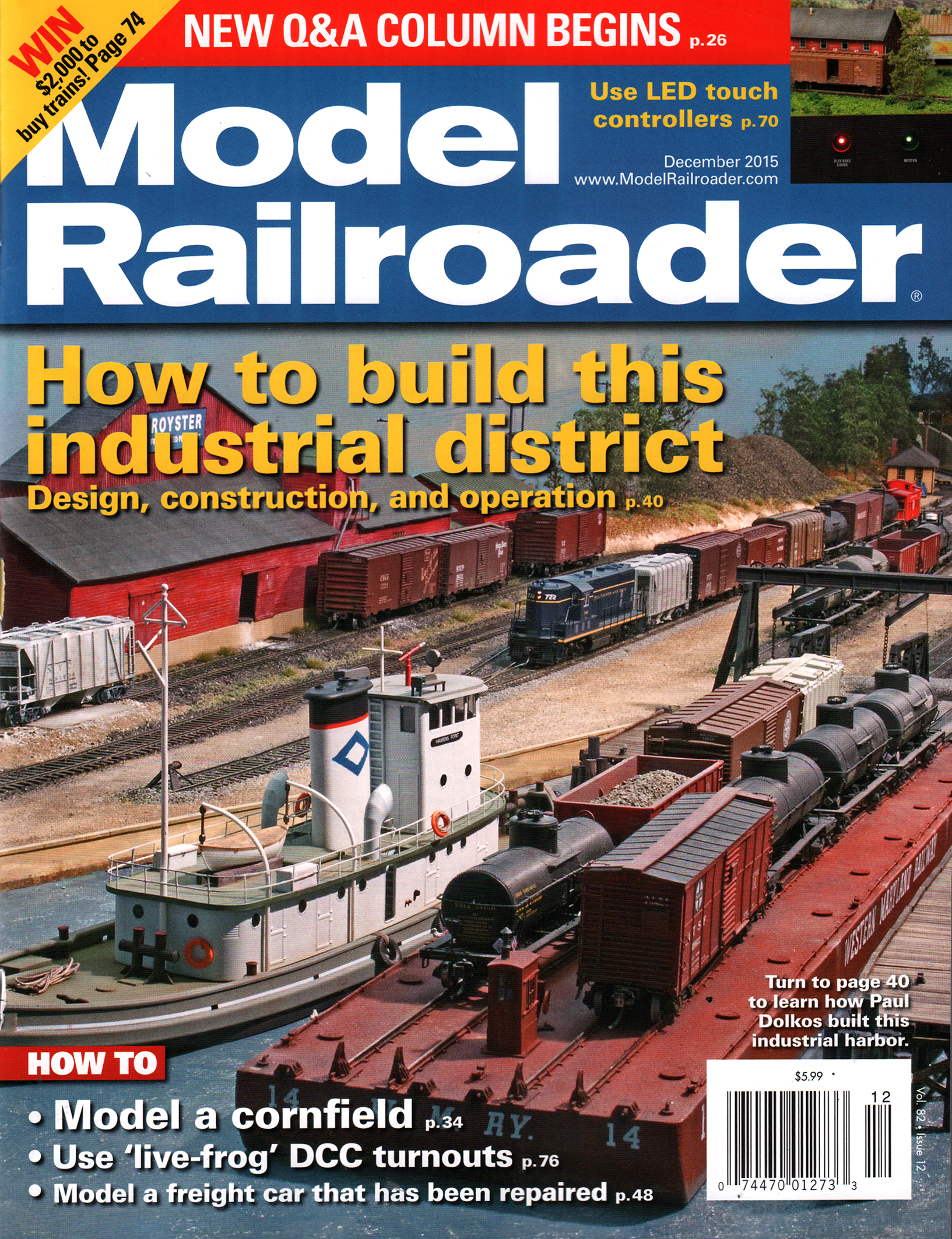 Model-Railroader December 01, 2015 Issue Cover