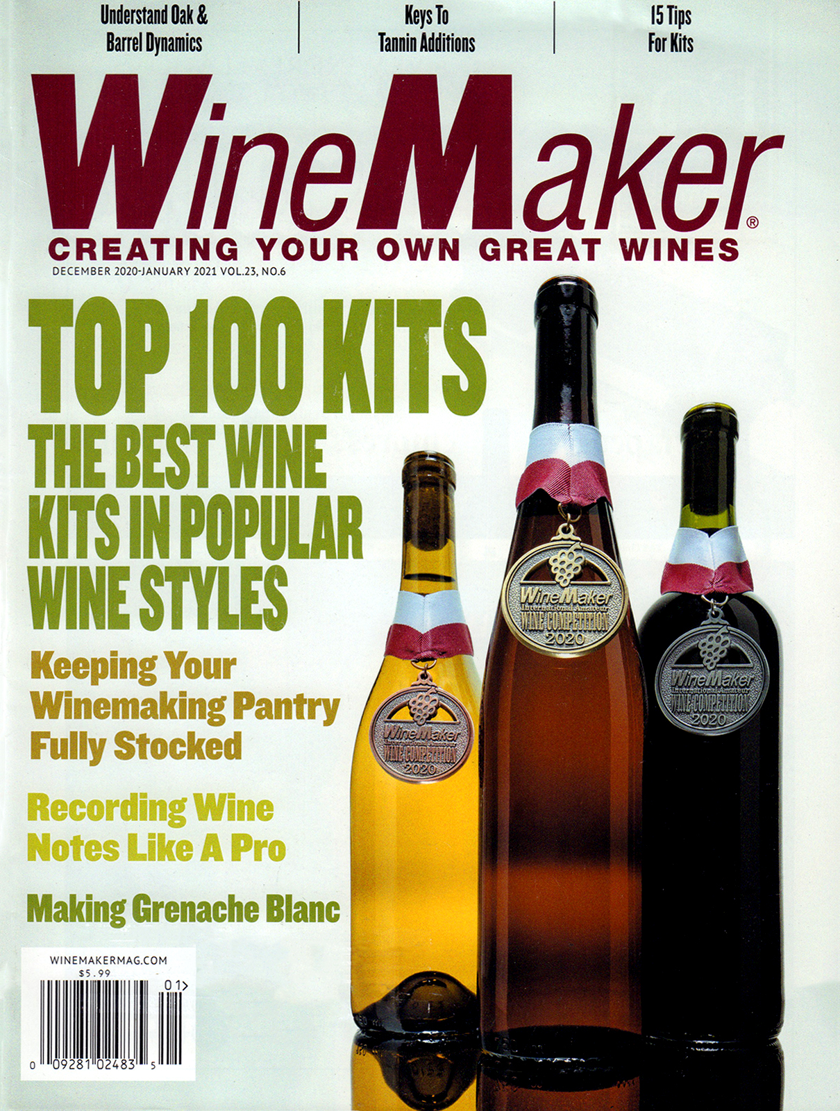 Winemaker December 01, 2020 Issue Cover