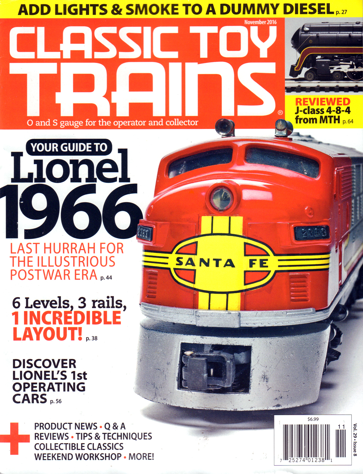 Classic-Toy-Trains November 01, 2016 Issue Cover