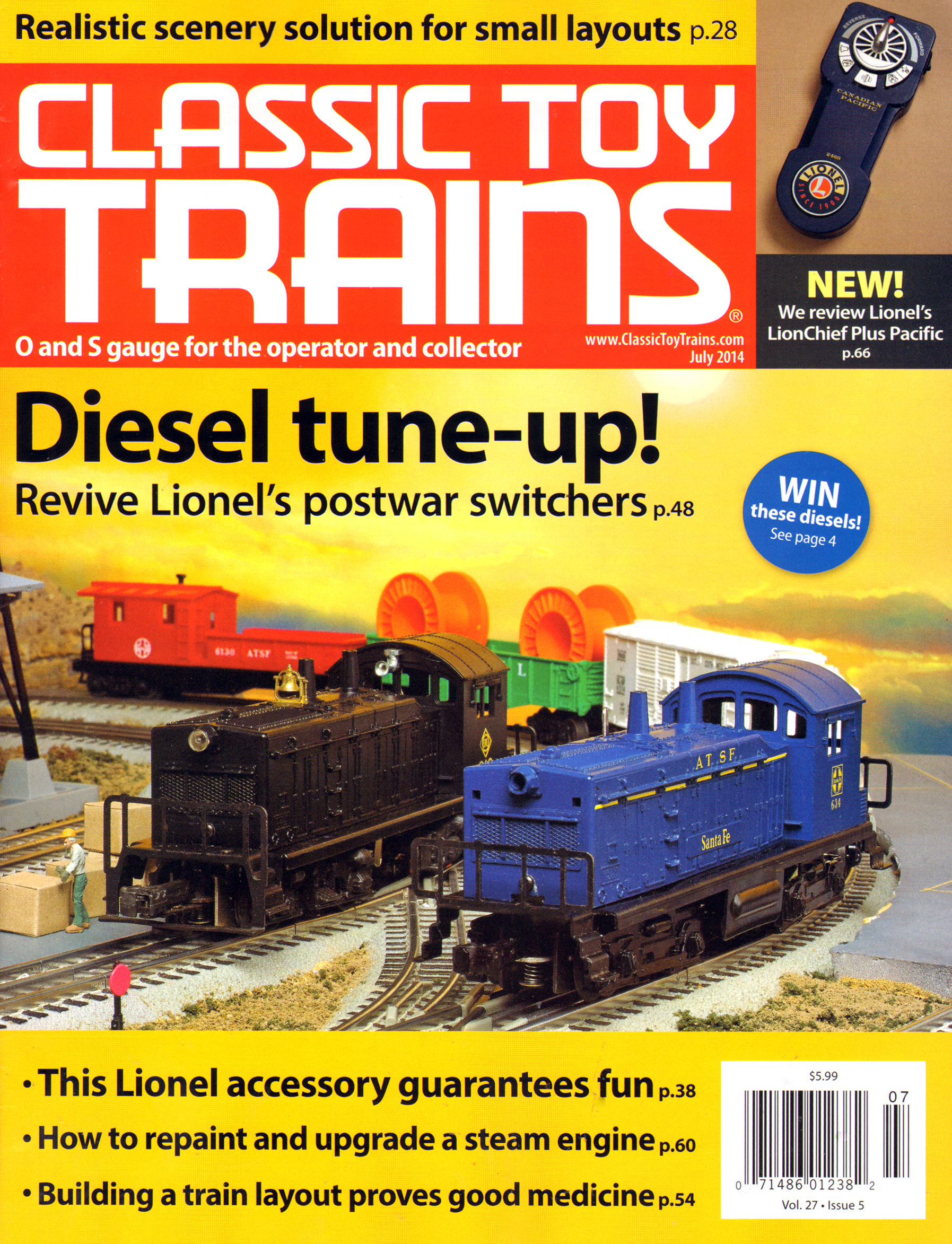 Classic-Toy-Trains July 01, 2014 Issue Cover
