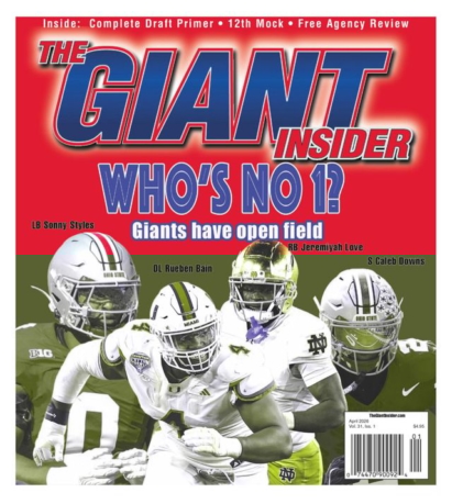 Giants Insider April 01, 2026 Issue Cover
