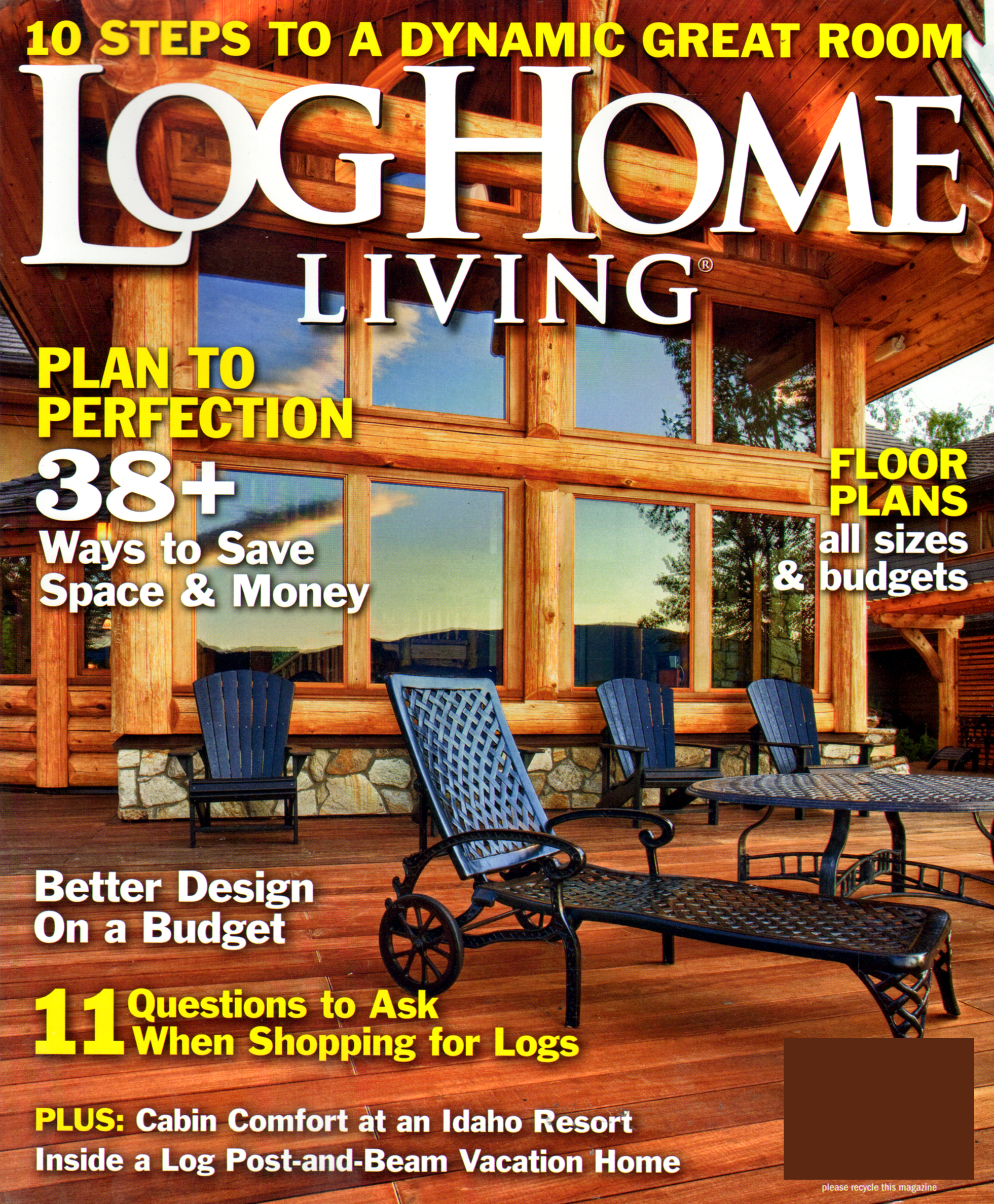 Log-and-Timber-Home-Living May 01, 2013 Issue Cover