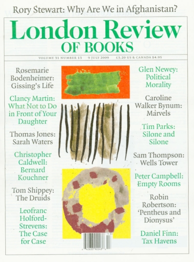 London Review Of Books July 09, 2009 Issue Cover