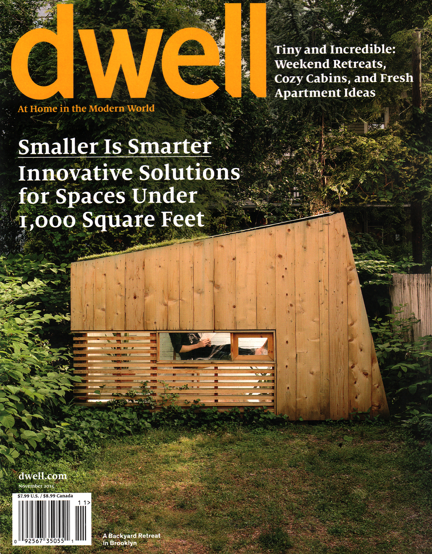 Dwell November 01, 2015 Issue Cover