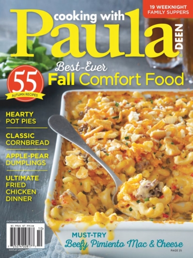 Cooking With Paula Deen October 01, 2019 Issue Cover