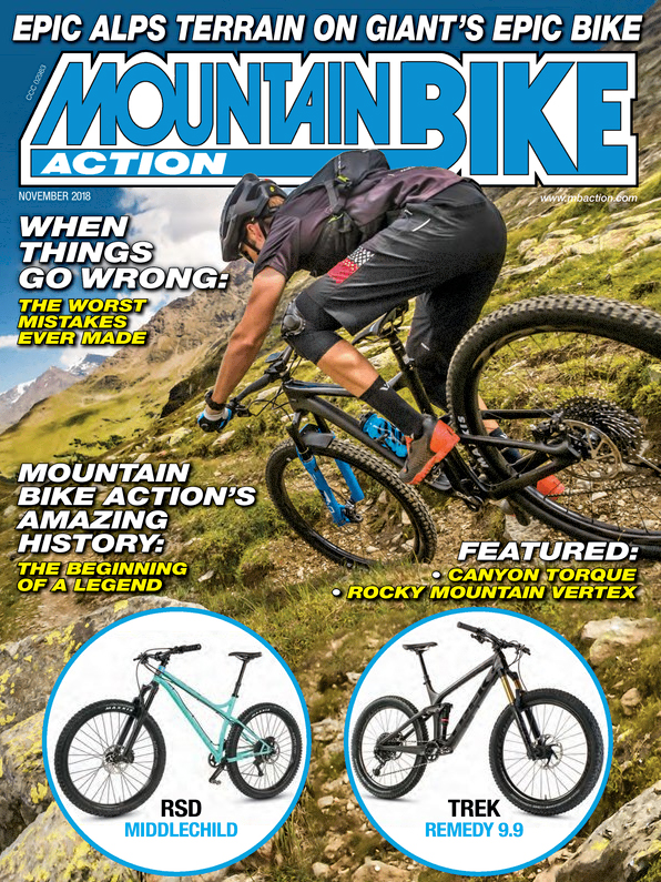 Mountain-Bike-Action November 01, 2018 Issue Cover