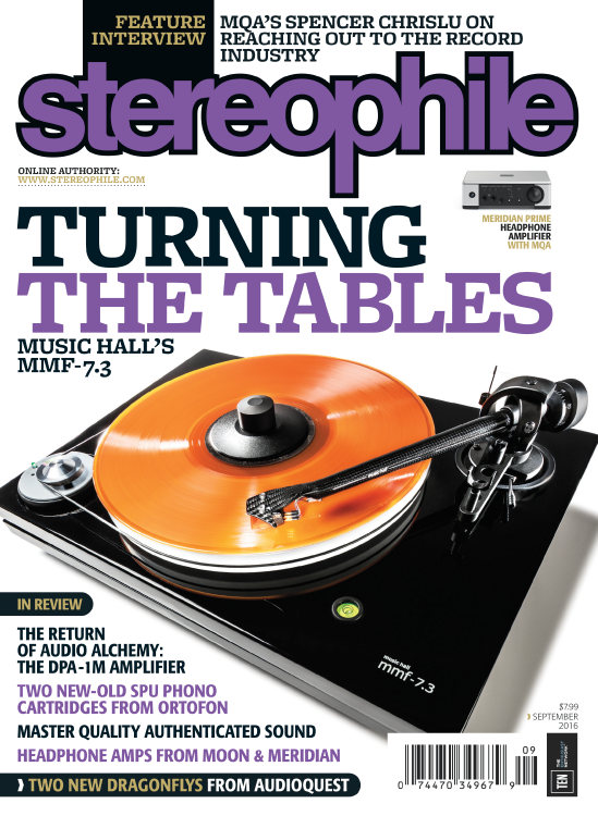 Stereophile September 01, 2016 Issue Cover