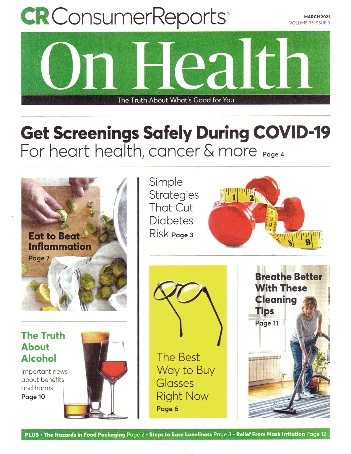 Consumer-Reports-On-Health March 01, 2021 Issue Cover