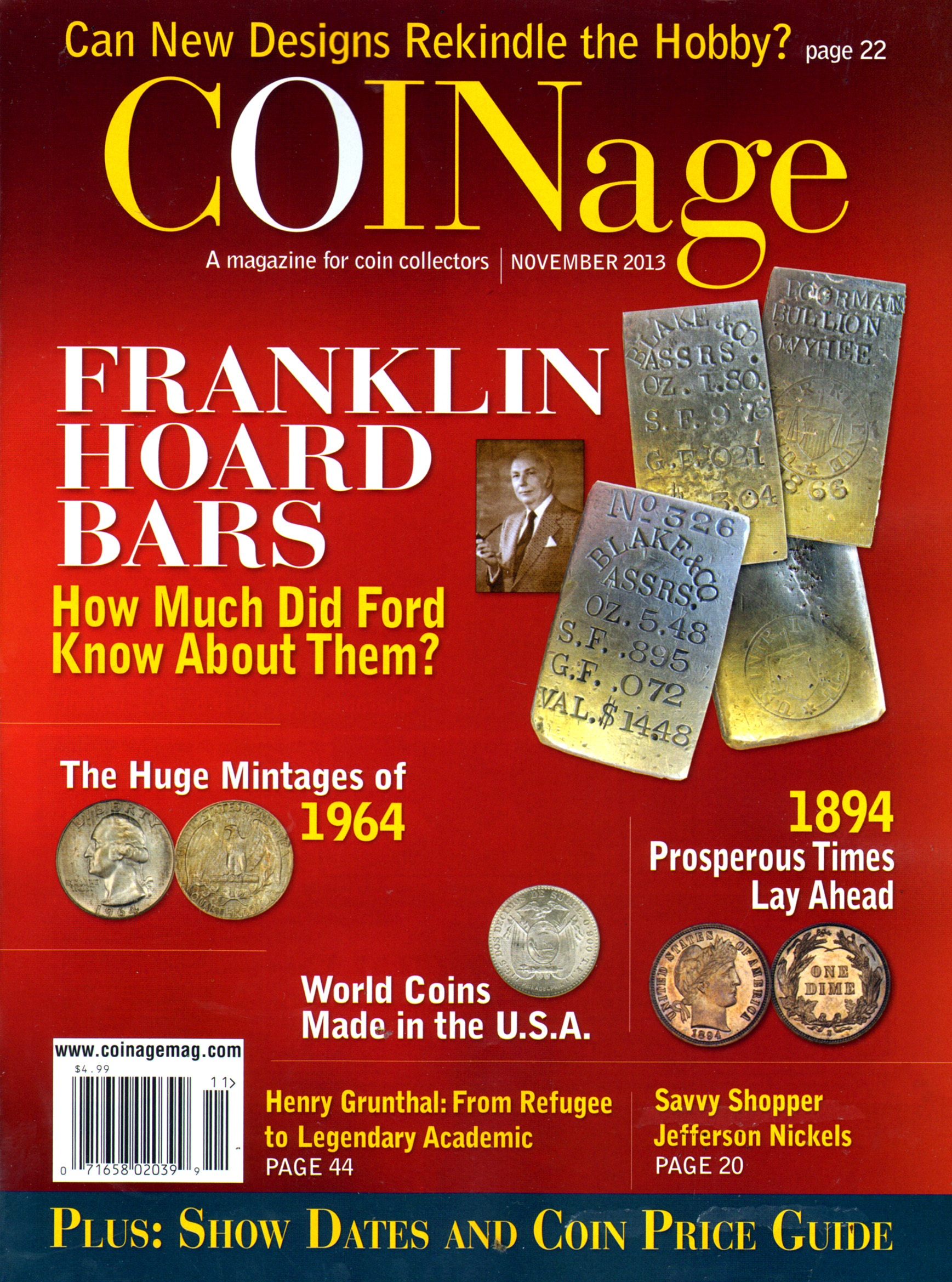 Coinage November 01, 2013 Issue Cover
