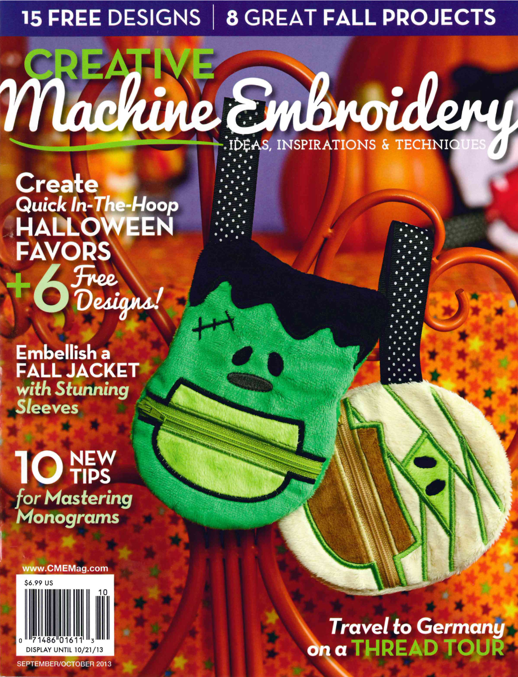 Creative-Machine-Embroidery September 01, 2013 Issue Cover