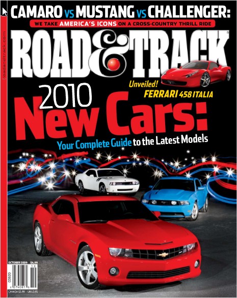 Road-and-Track October 01, 2009 Issue Cover