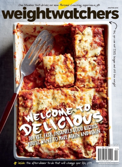 Weight Watchers Magazine January 01, 2015 Issue Cover