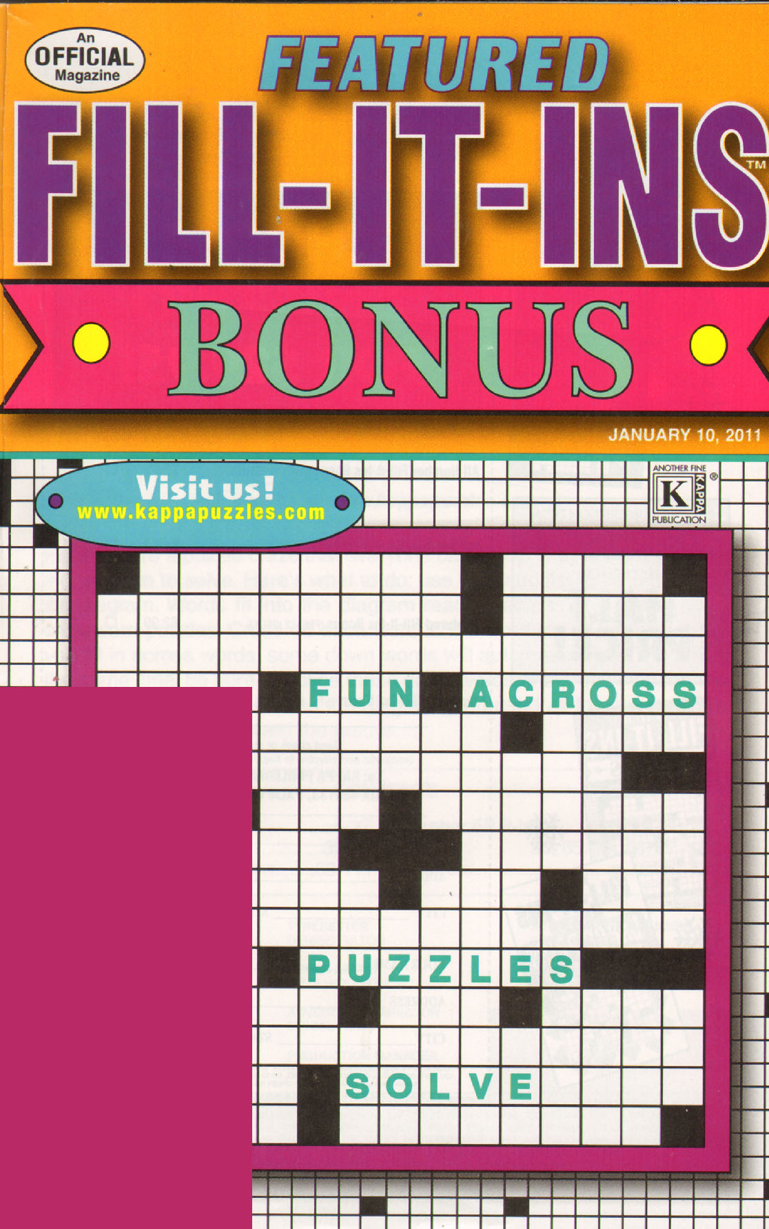 Featured-Fill-It-Ins-Bonus January 01, 2011 Issue Cover