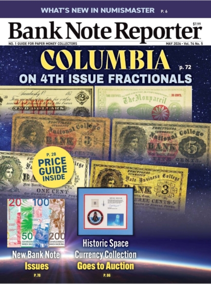 Bank Note Reporter May 01, 2026 Issue Cover